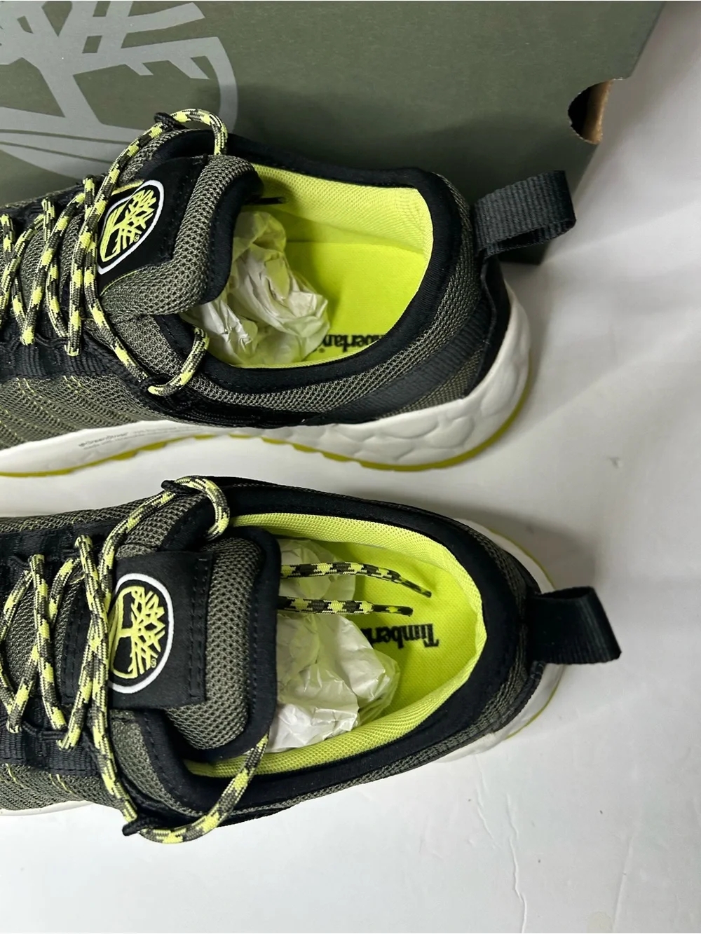 New Timberland Solar Wave Low Fabric 'Dark Green Mesh' Shoes TB0A2AYSA58